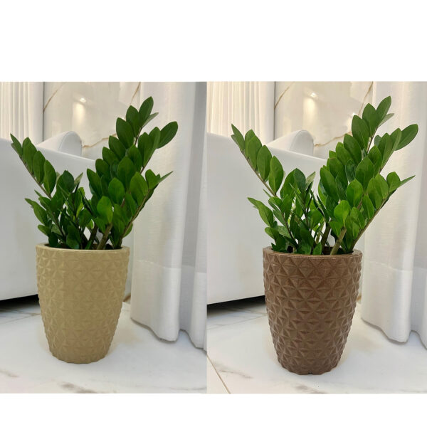 Vaso Polietileno Coluna Berlian Gold Design 3D Premium p/ Plantas e Jardins