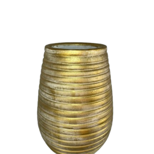 VASO DECORATIVO DOURADO GRAFIATO